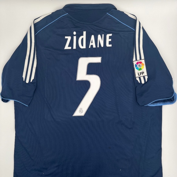 Zidane #5 Real Madrid 2005/2006 Away ORIGINAL Adidas Rare VTG Soccer Jersey (XL) - Picture 1 of 13